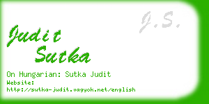 judit sutka business card